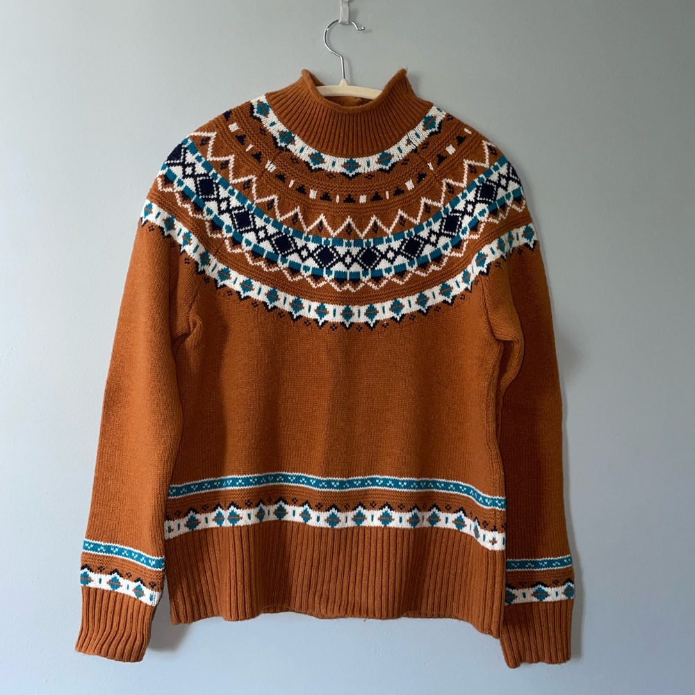 J.Crew Fair Isle Yoke Sweater